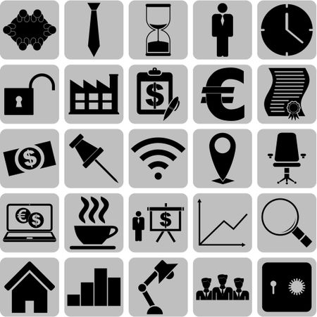25 icon set. business Icons. Set of web Icons.