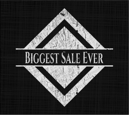 Biggest Sale Ever with chalkboard texture