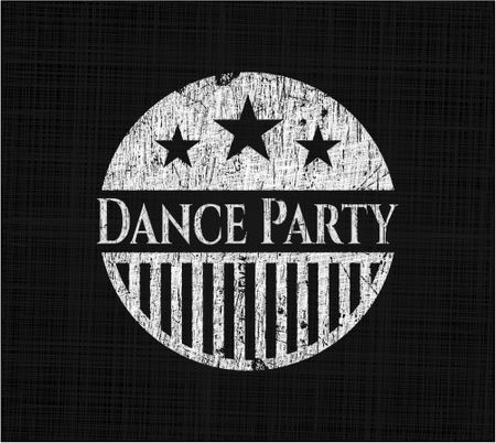 Dance Party chalkboard emblem