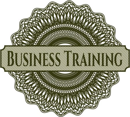 Business Training rosette (money style emplem)