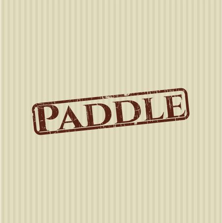 Paddle rubber stamp