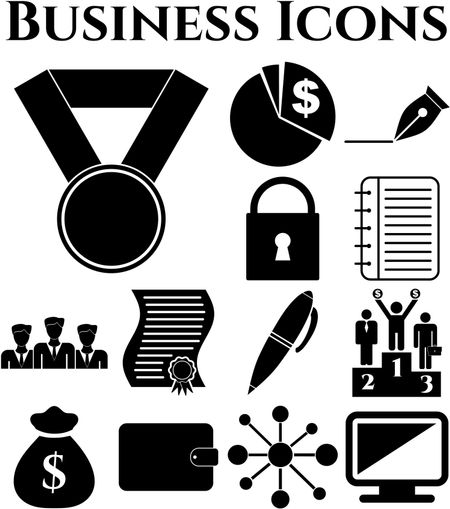 13 icon set. business Icons. Quality Icons.