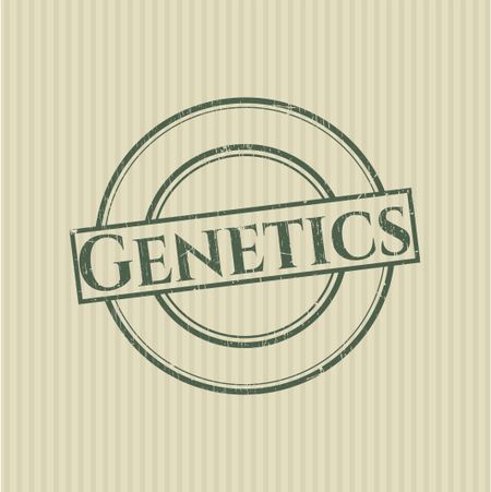 Genetics grunge seal