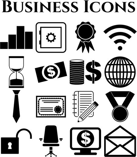 16 icon set. business Icons. Quality Icons.
