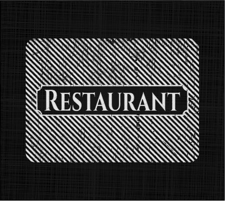 Restaurant chalk emblem