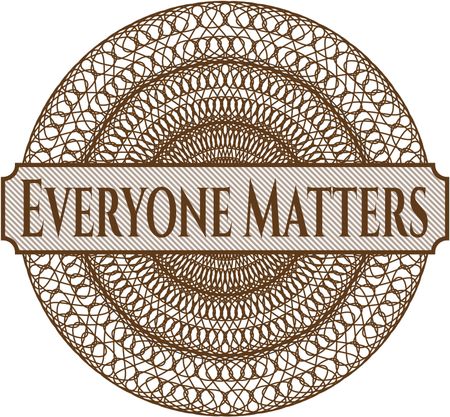 Everyone Matters abstract rosette
