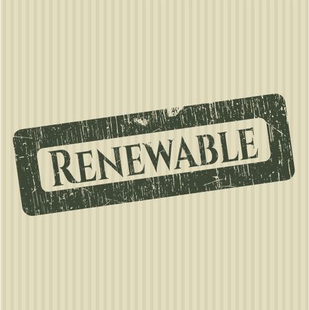 Renewable rubber grunge stamp