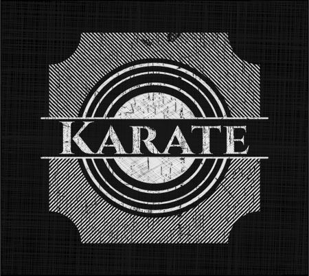 Karate written on a blackboard