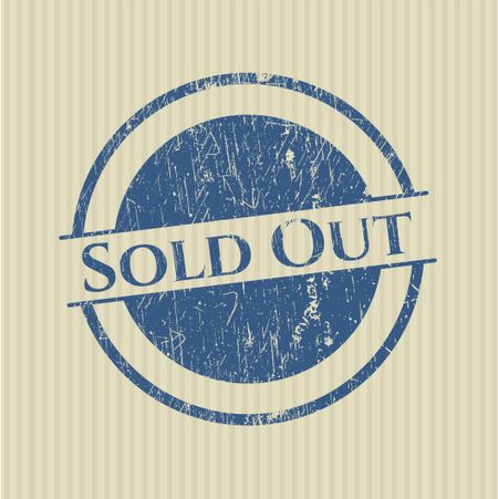 Sold Out rubber stamp