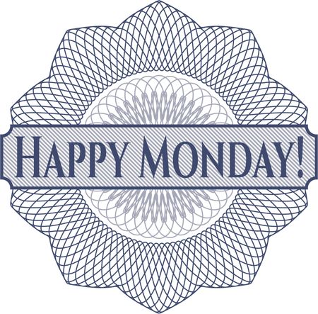 Happy Monday! inside a money style rosette