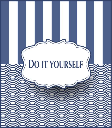 Do it yourself card or poster