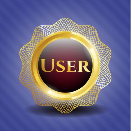 User golden emblem