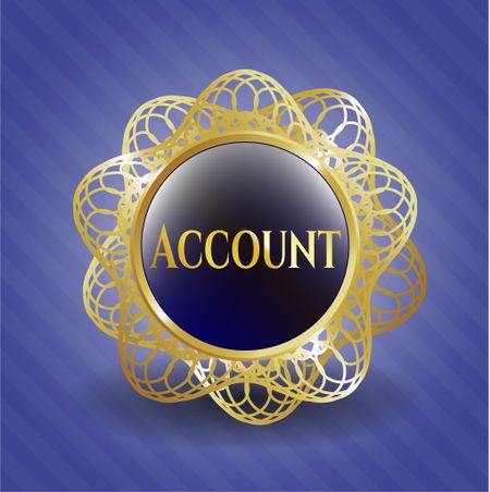 Account golden emblem