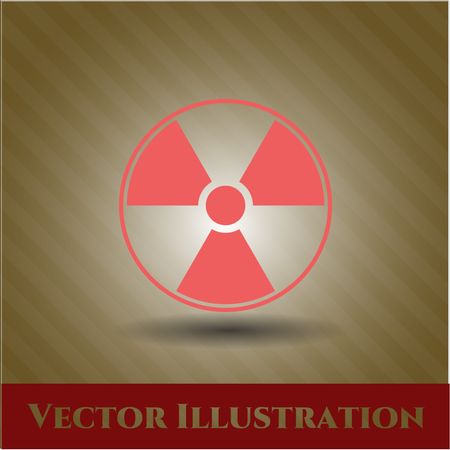 Nuclear, radioactive vector icon