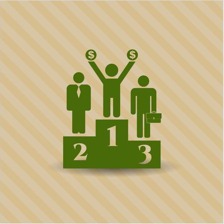 Business Competition (podium) vector icon