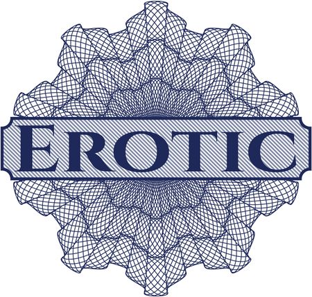 Erotic written inside rosette
