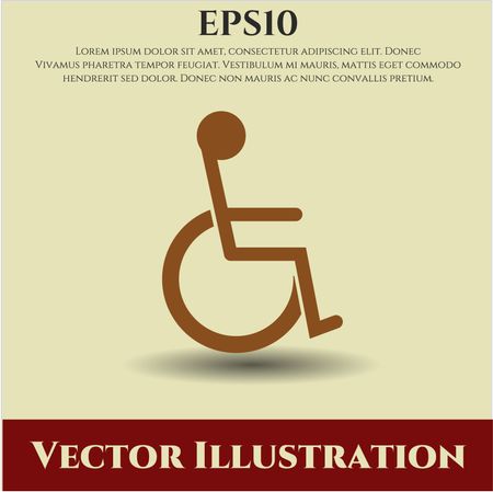 Disabled (Wheelchair) vector symbol