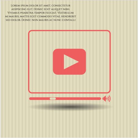 Video Player vector symbol