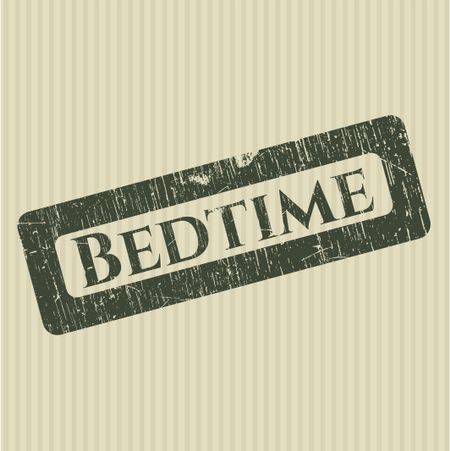 Bedtime rubber stamp