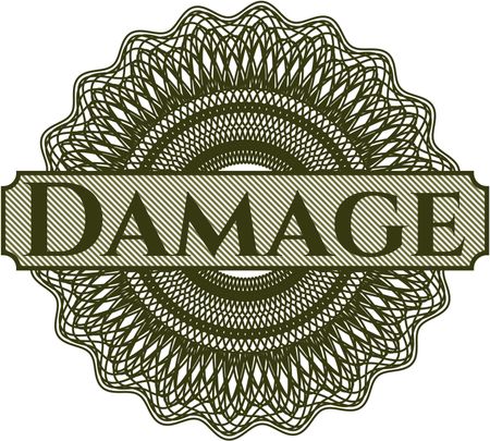Damage abstract linear rosette