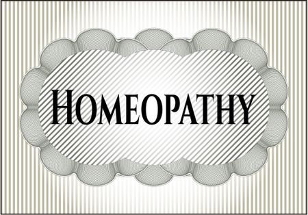Homeopathy card with nice design