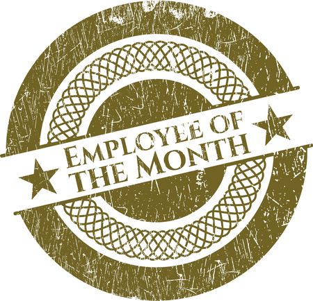 Employee of the month stamp Stock Vector