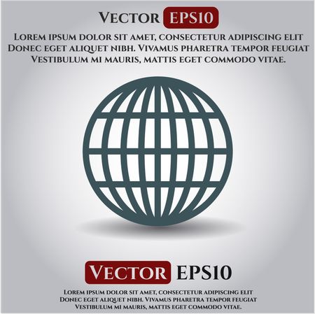 Globe (website) vector symbol