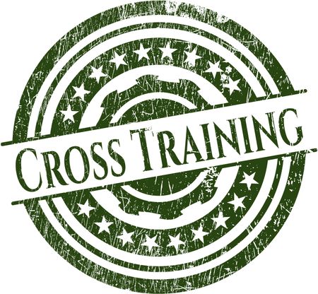 Cross Training rubber grunge stamp