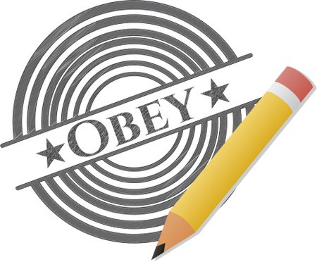 Obey penciled
