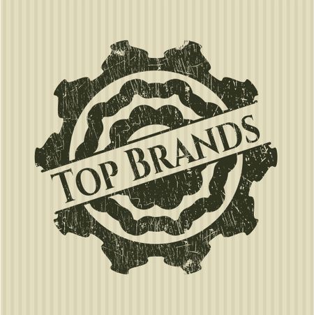 Top Brands rubber grunge stamp