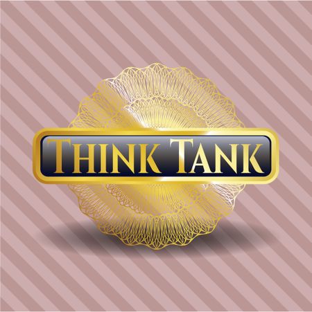 Think Tank golden emblem or badge