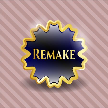 Remake golden emblem or badge