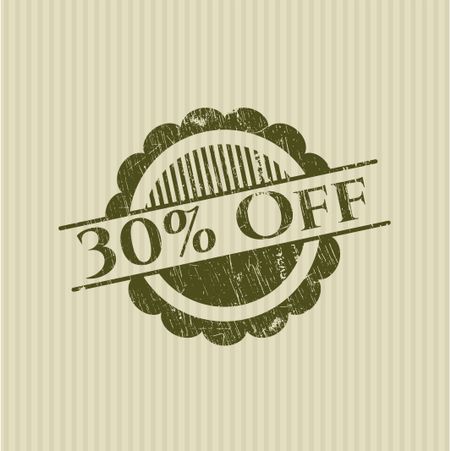 30% Off with rubber seal texture