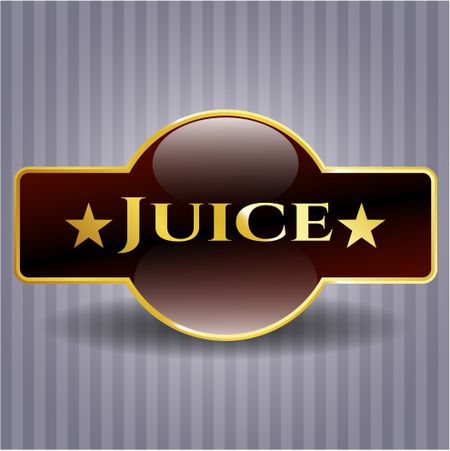 Juice golden emblem or badge