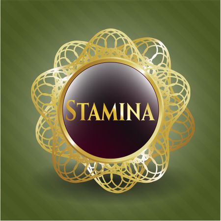 Stamina gold badge or emblem