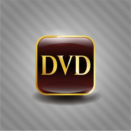 DVD golden emblem or badge