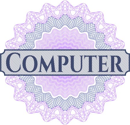 Computer abstract rosette