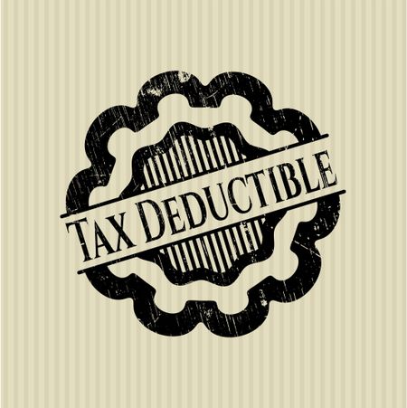 Tax Deductible rubber grunge seal