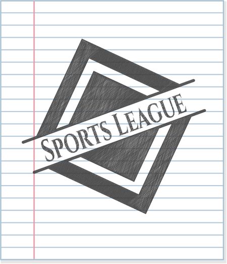 Sports League drawn with pencil strokes