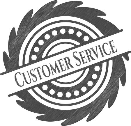 Customer Service draw (pencil strokes)