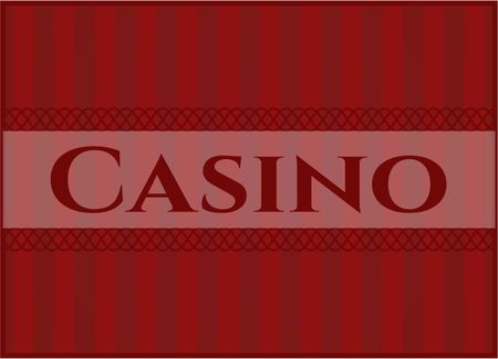 Casino card or banner