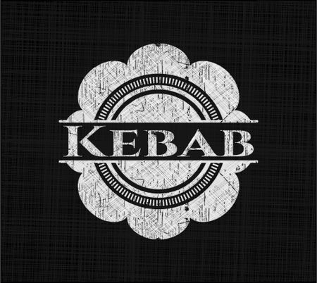 Kebab written on a blackboard
