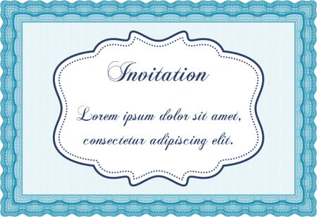 Formal invitation template. With complex background. Excellent design. Customizable, Easy to edit and change colors. 
