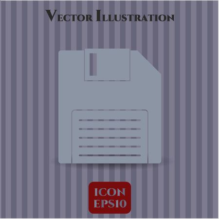 Diskette icon vector illustration