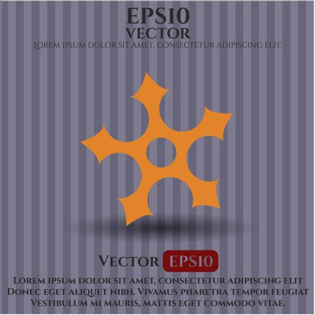 Ninja Star vector symbol