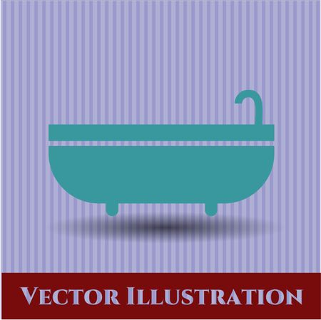 Bathtub icon vector illustration