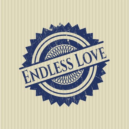 Endless Love rubber grunge texture stamp