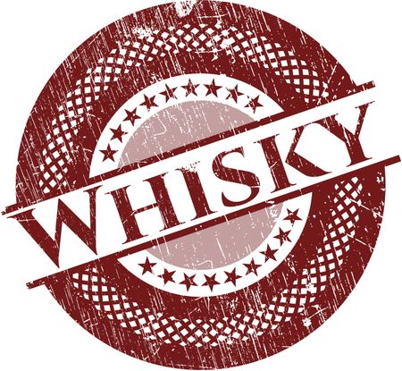 Whisky grunge style stamp