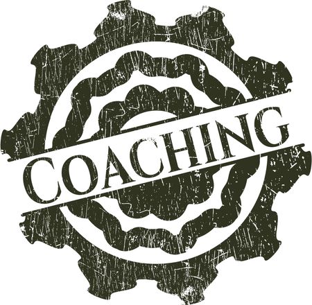 Coaching rubber seal with grunge texture