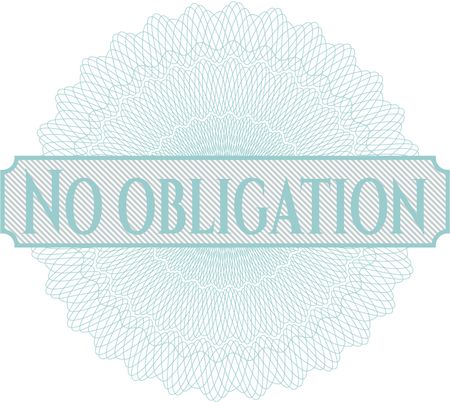No obligation abstract rosette